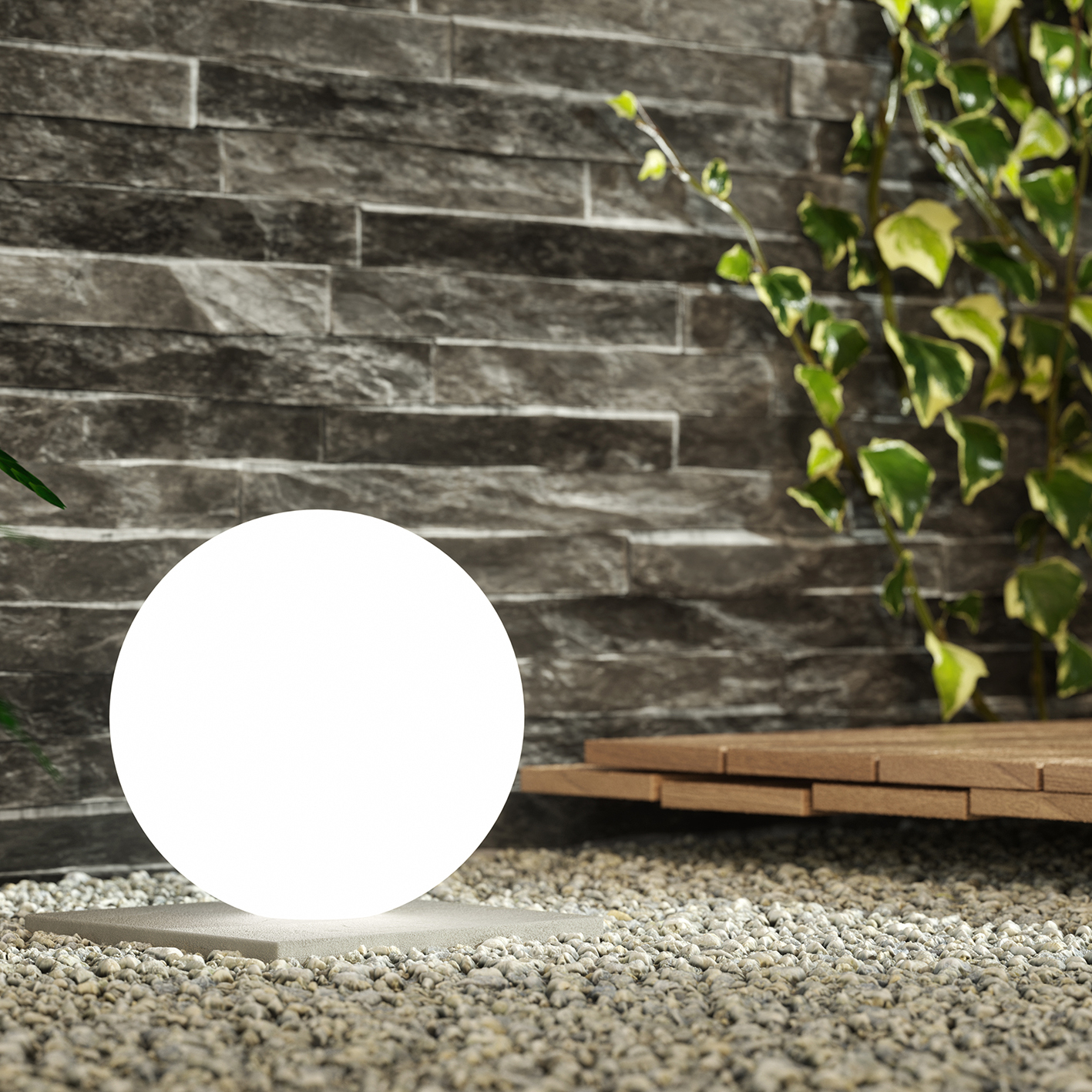 Colour Changing LED Sphere Light With Batteries