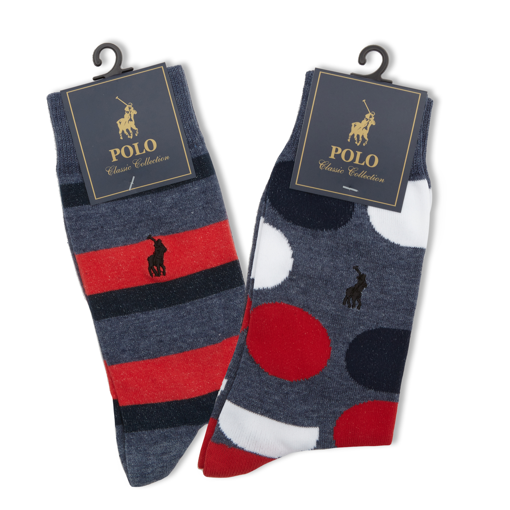 Pack of 2 Men's High Cut Designer Socks