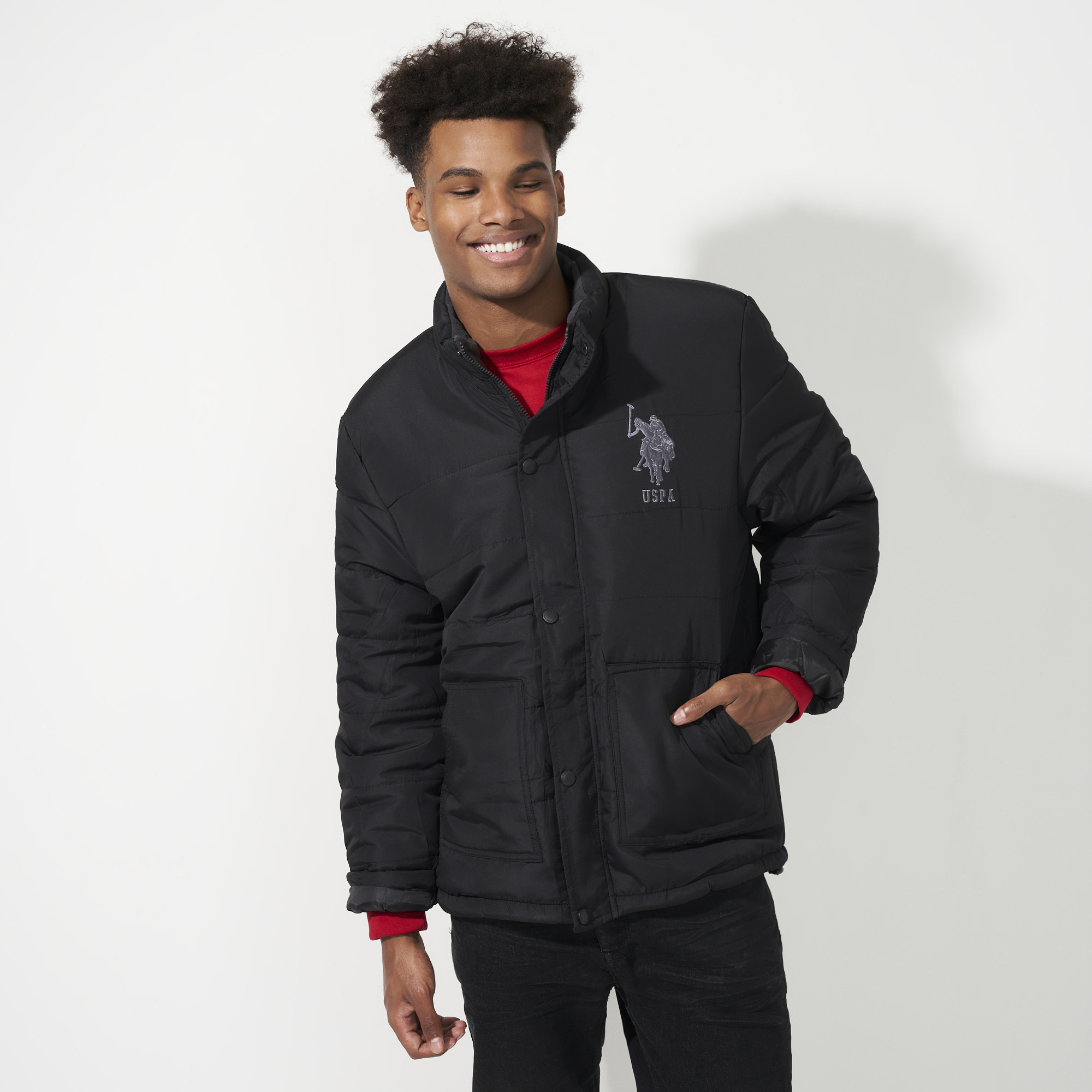 Men's Long Sleeve Puffer Jacket