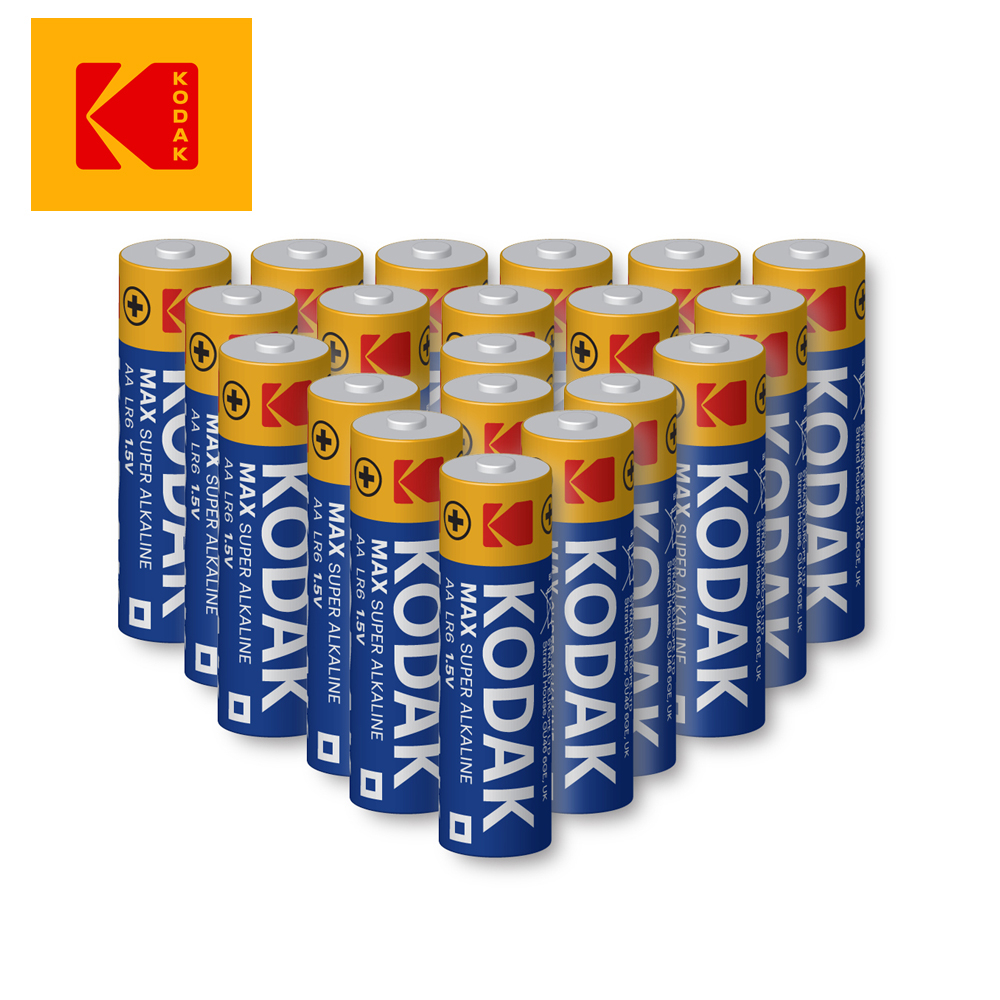 Pack of 20 AA or AAA MAX Alkaline Batteries