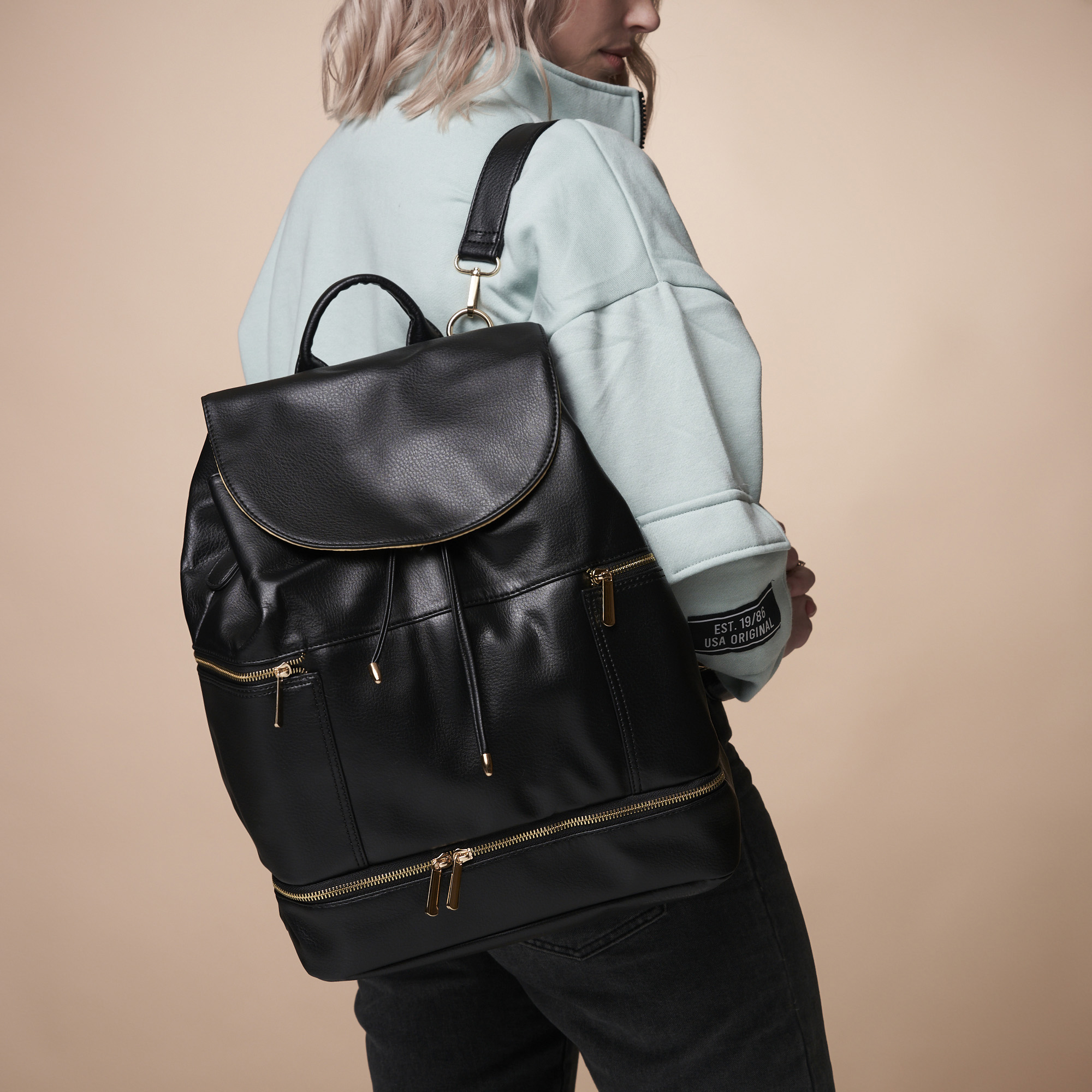 Tiffany Mom Backpack with Internal Bags