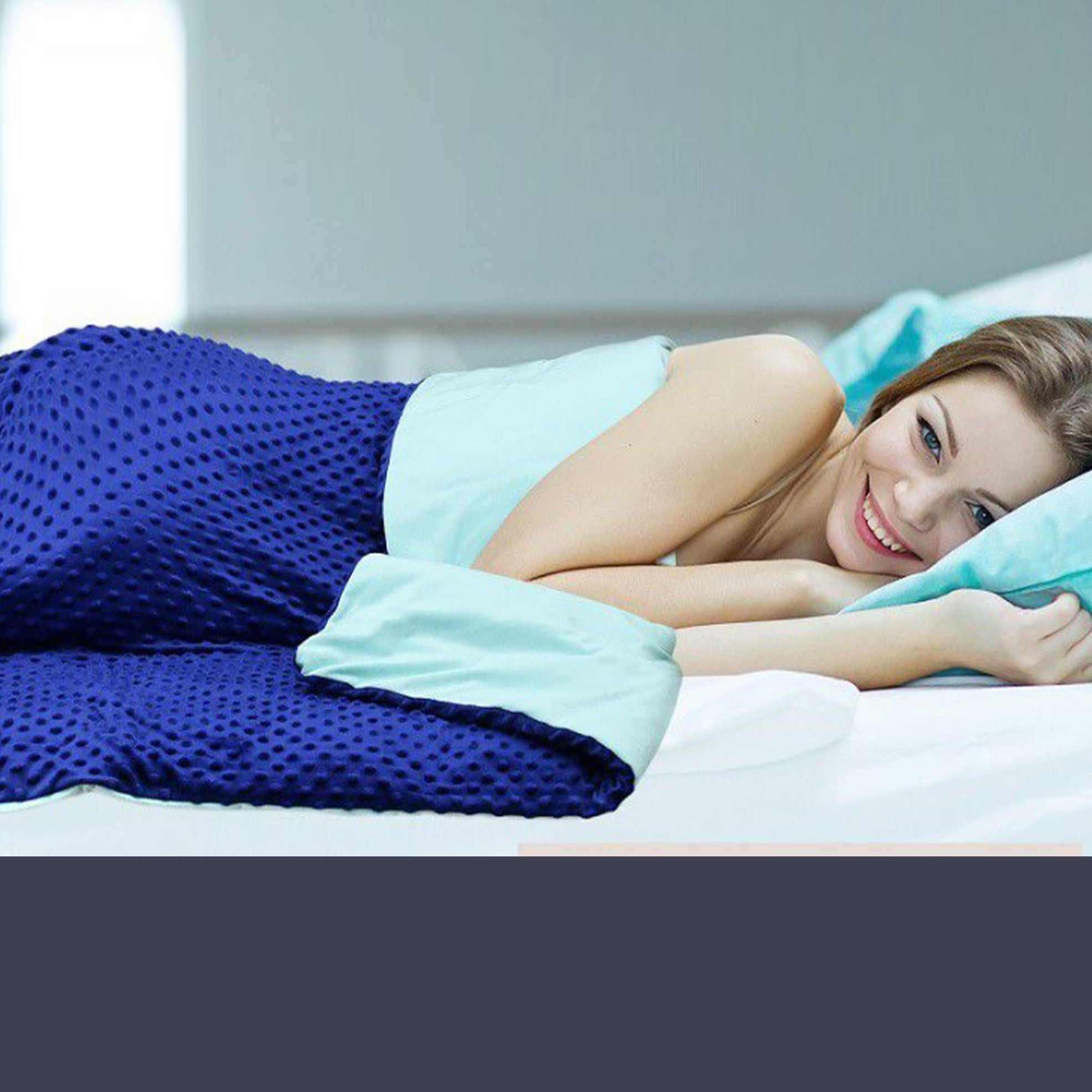 Queen Size 15lbs Weighted Blanket with Cover