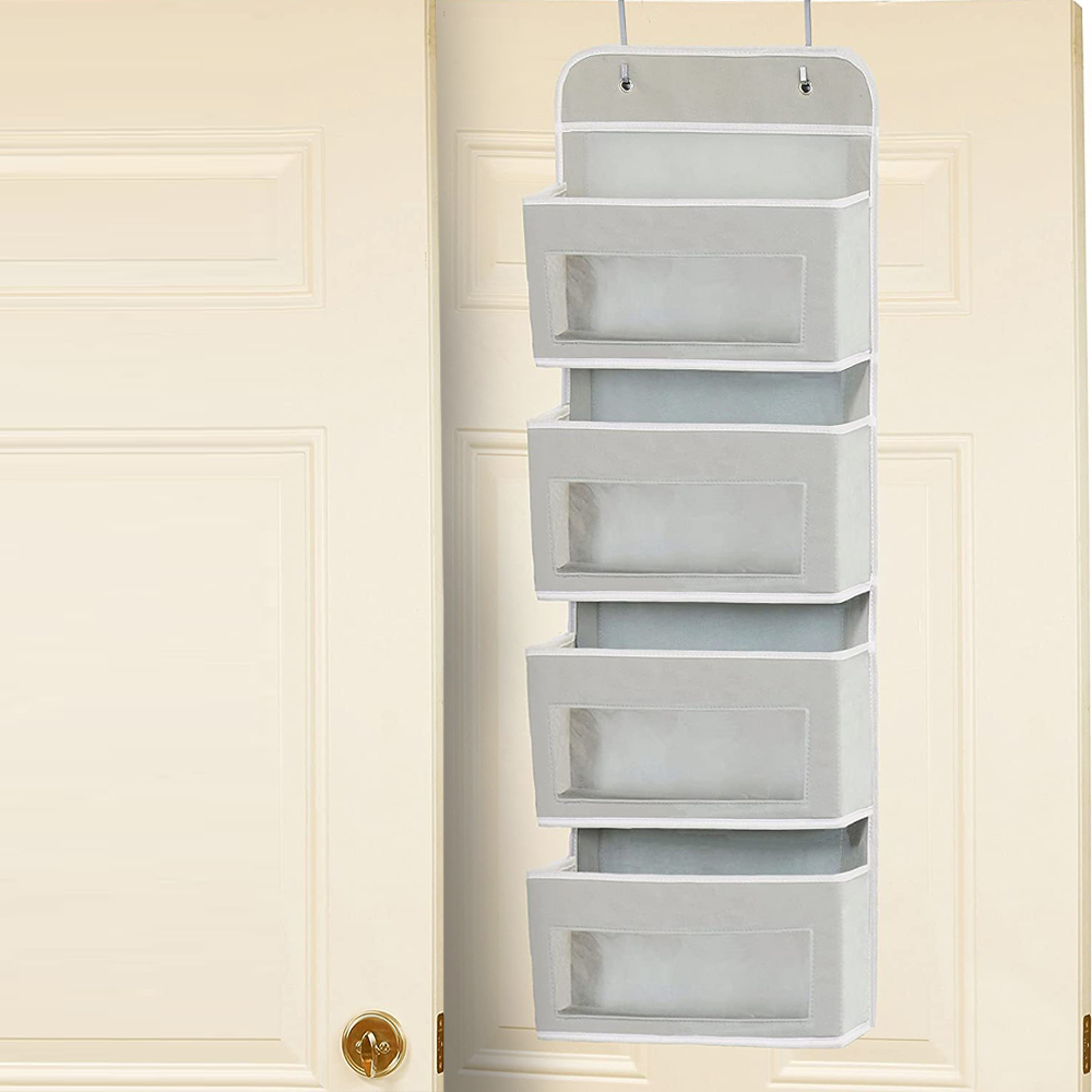 Hanging Organiser with 4 Clear Pockets