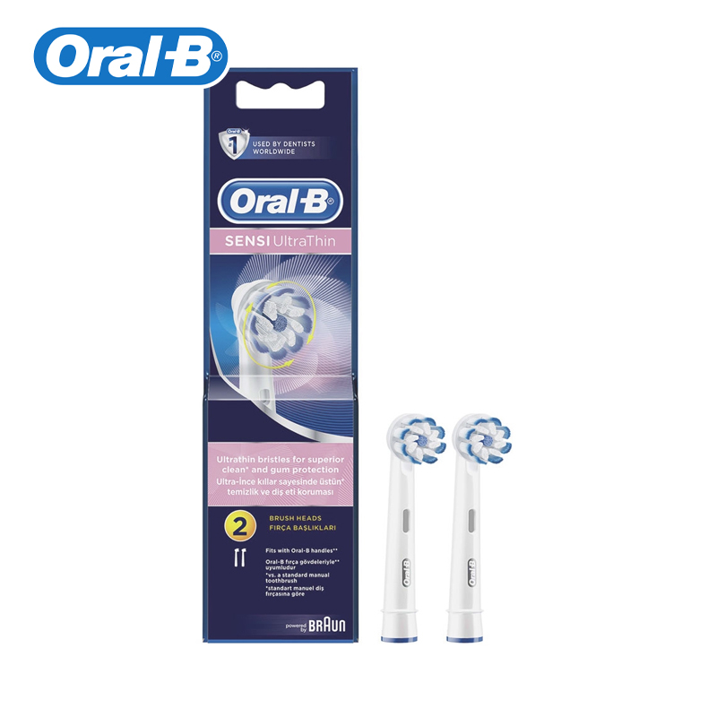 Pack of 2 EB60 Sensitive Ultra Thin Replacement Brush Heads