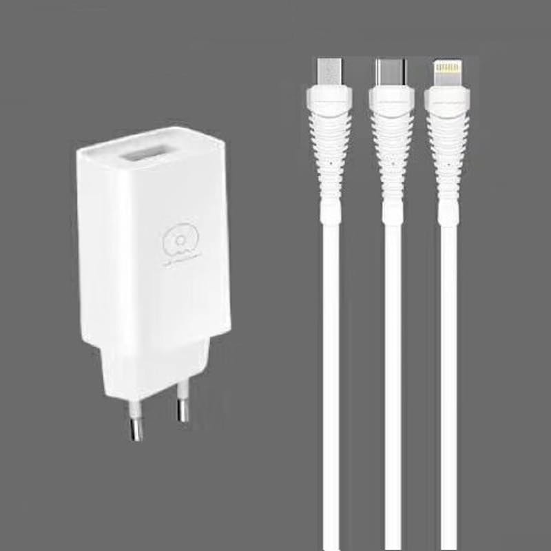 Left to Right: Micro USB, Type C, Lightning