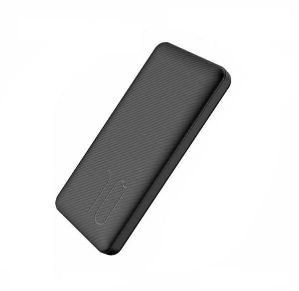 10000mAh Black Compact Portable Power Bank