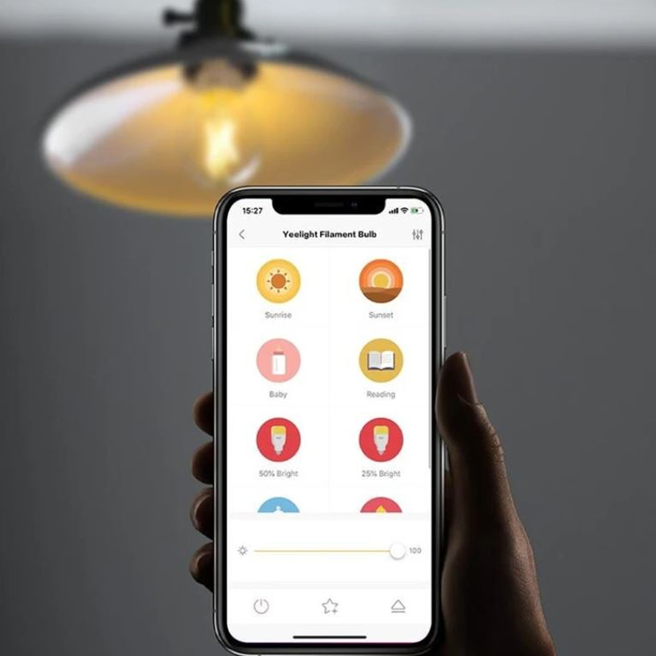 Smart LED Filament Light Bulb