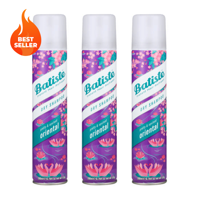 Pack of 3 200ml Oriental Dry Shampoo