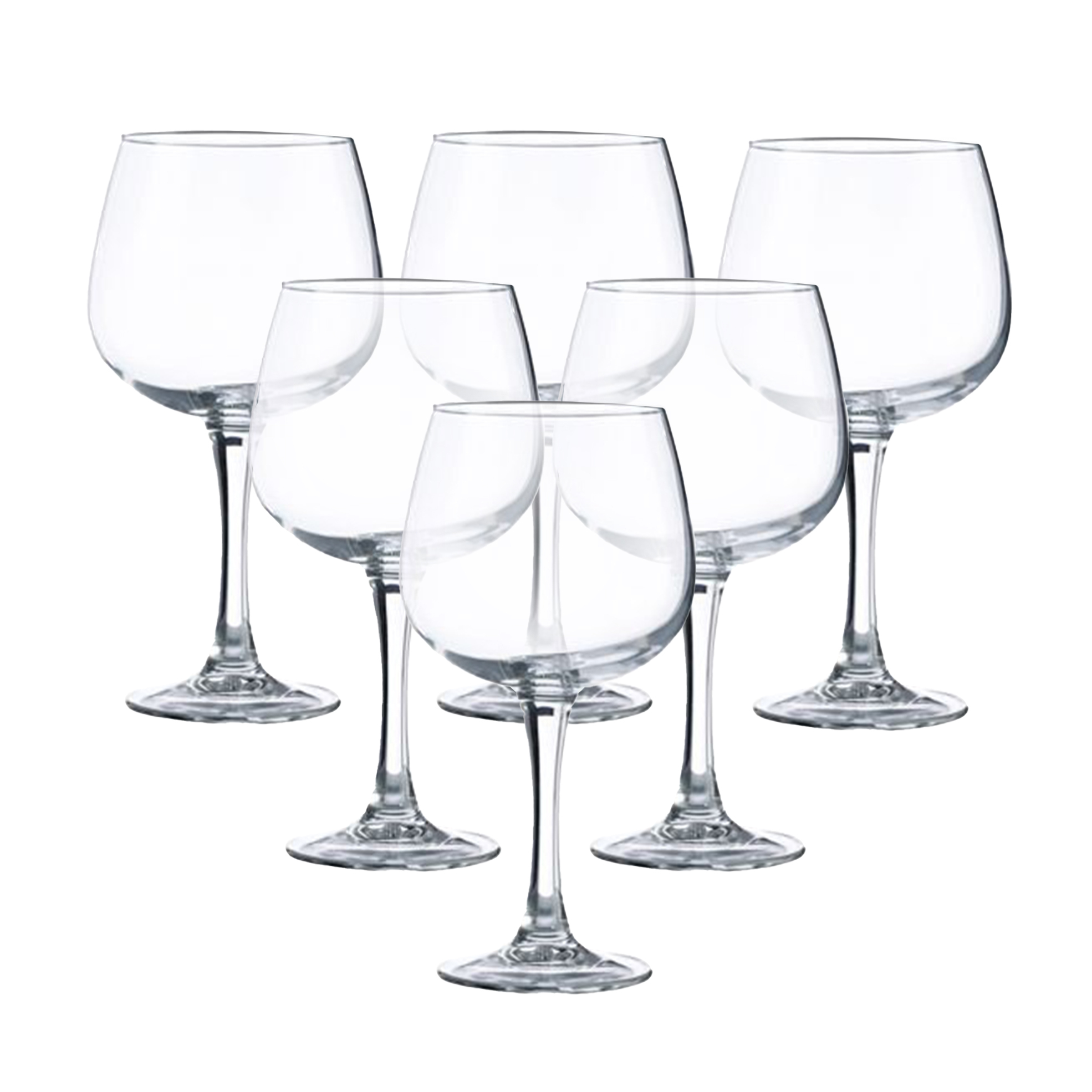 Set of 6 720ml Ibiza Flame-Polished Gin Glasses