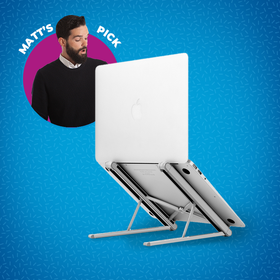 Portable Adjustable Foldable Silver Laptop & Tablet Stand