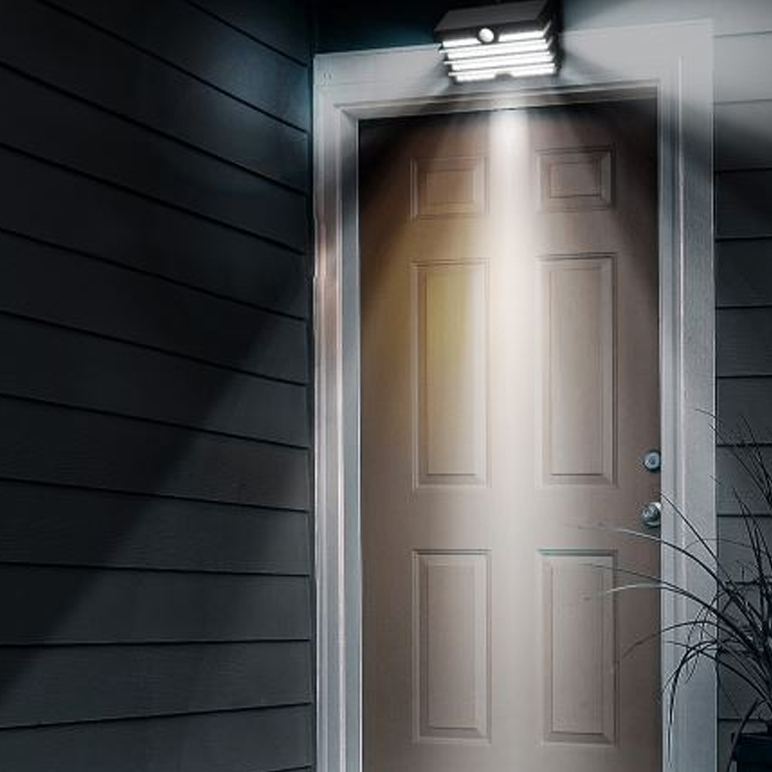 Pack of 2 Energy Collection Series Solar Body Sensor LED Wall Lights