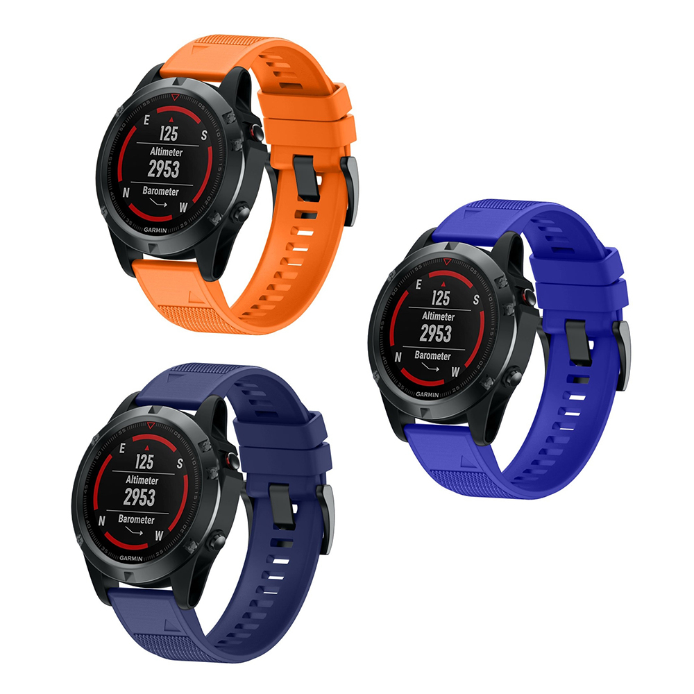 22mm Silicone Replacement Band for Garmin Fenix 5/ Fenix 5 Plus/ Forerunner 935 Watch