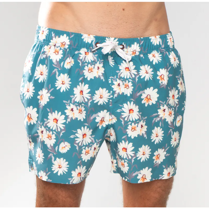 Soft Forest Green Daisy