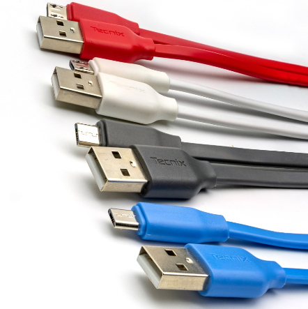 Pack of 5 3.1A Fast Charging Micro-USB Cables