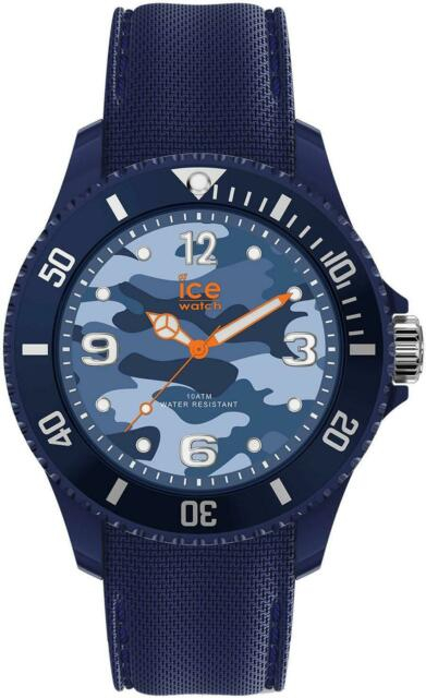 Men's Blue Camo Silicone Watch
