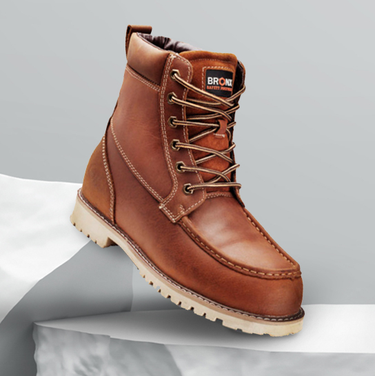 Men's Leather Lace Up Worker Boots