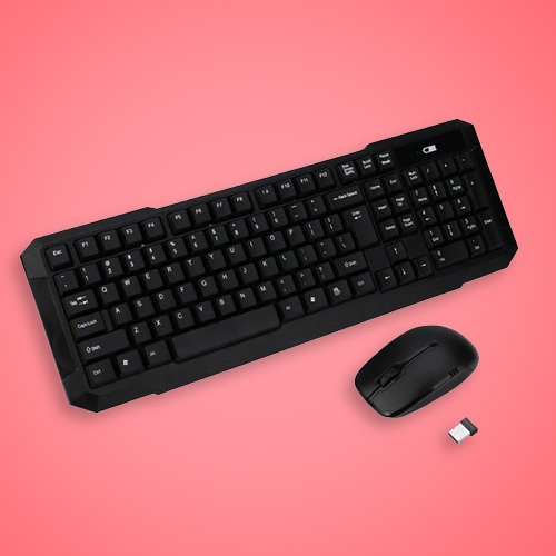 2.4GHz Black Wireless Keyboard and Mouse