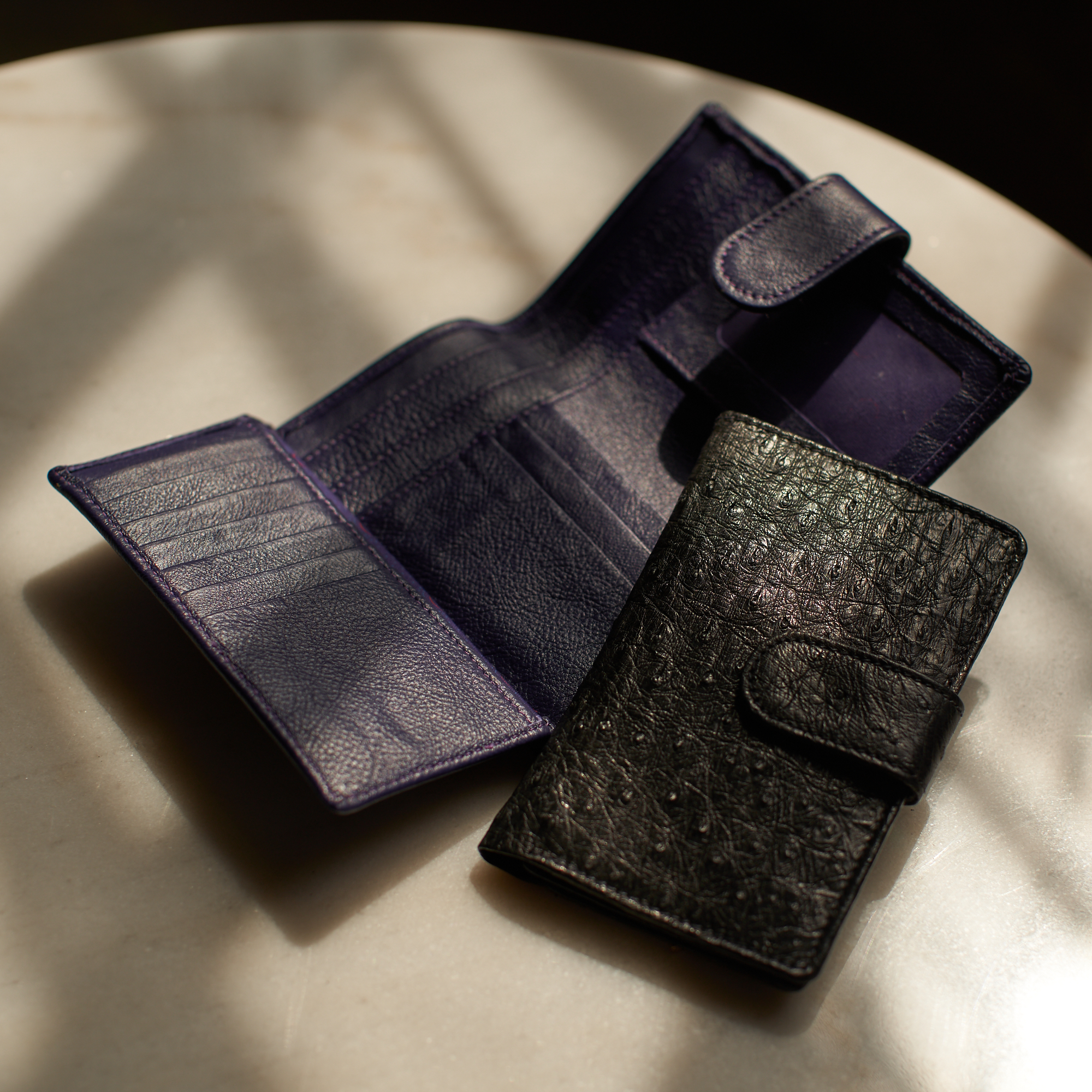 Hannah Foldover Leather Purse