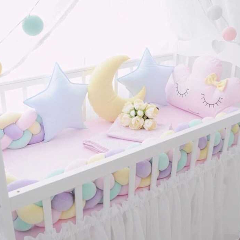 2.2m Plush Woven Crib Protector