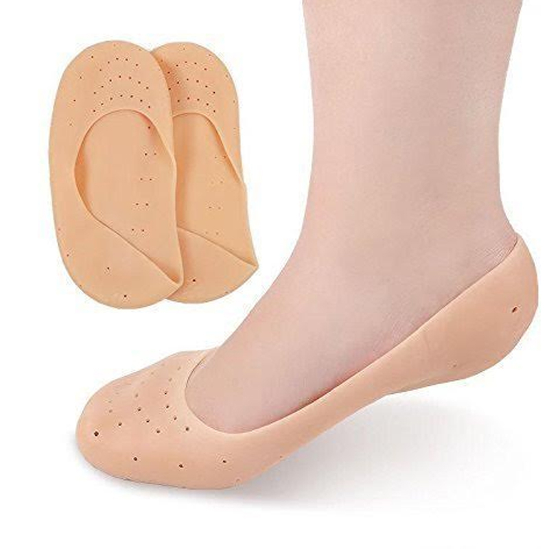 Pair of Silicone Moisturising Foot Socks 