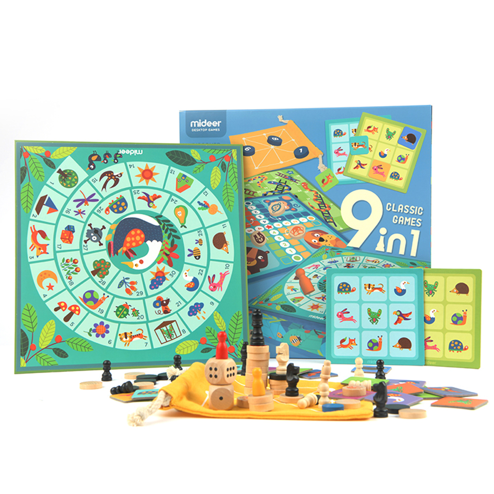 9-in-1 Classic Board Games