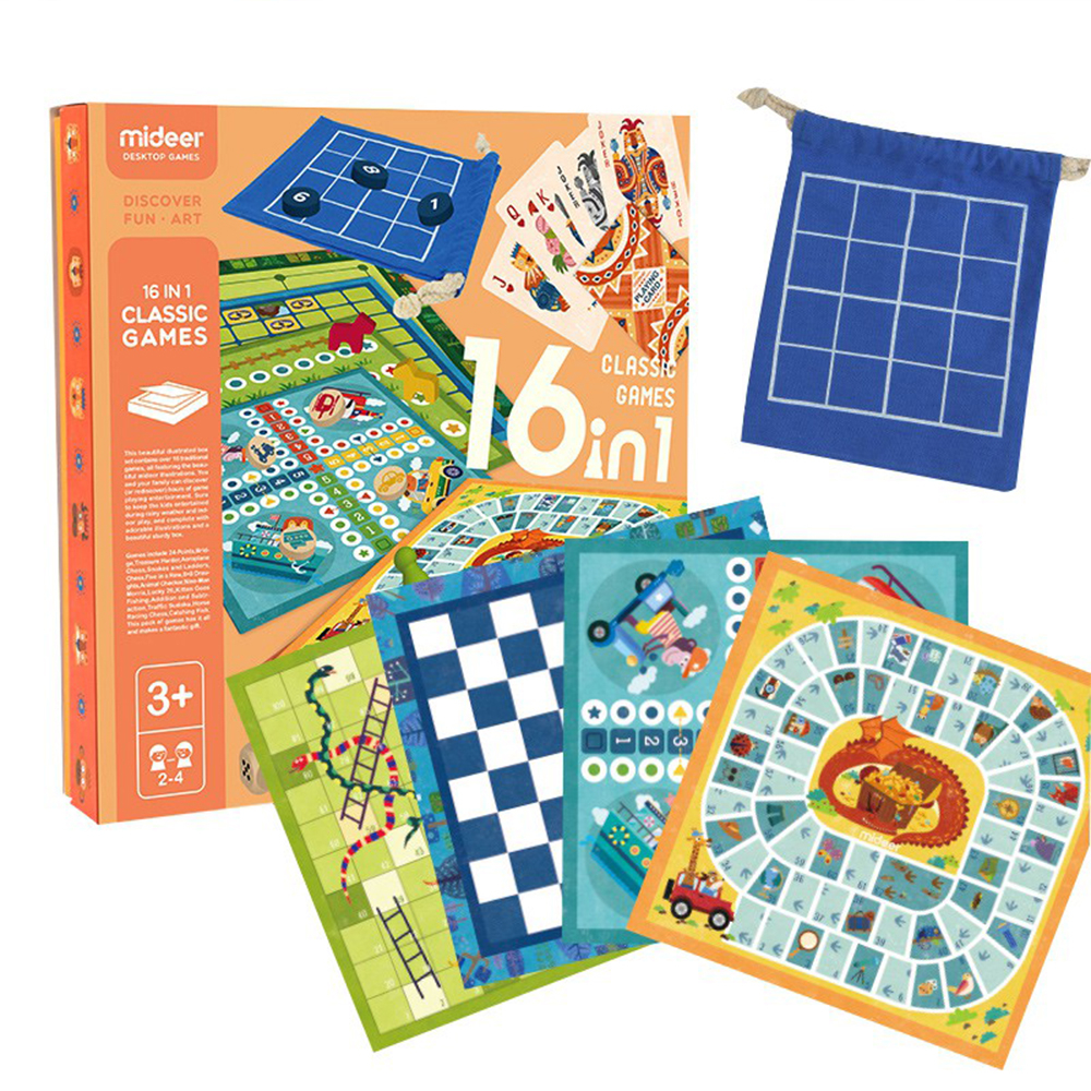 16-in-1 Classic Board Games