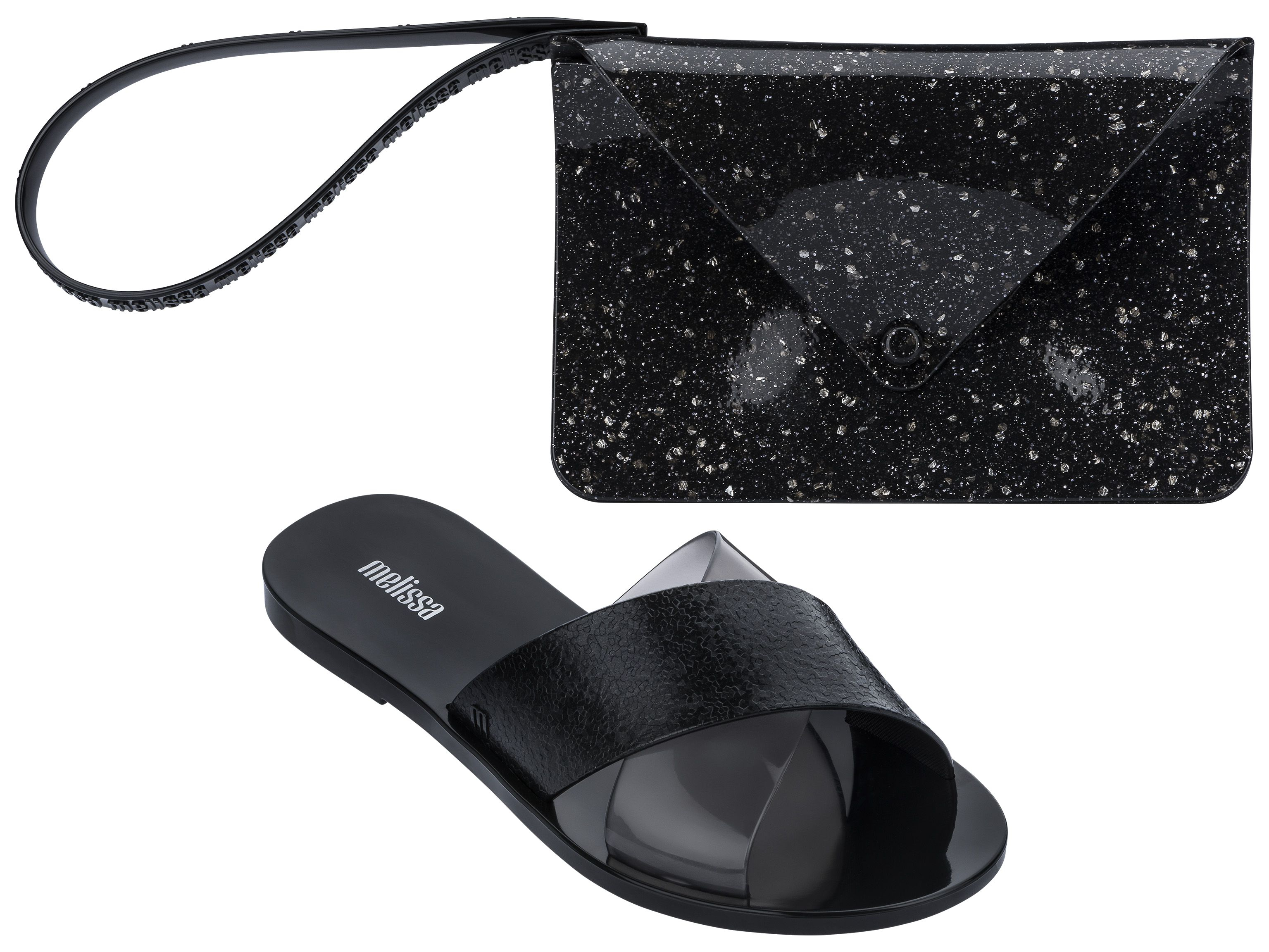 Ladies Good Times Slip On and Matching Clutch Bag