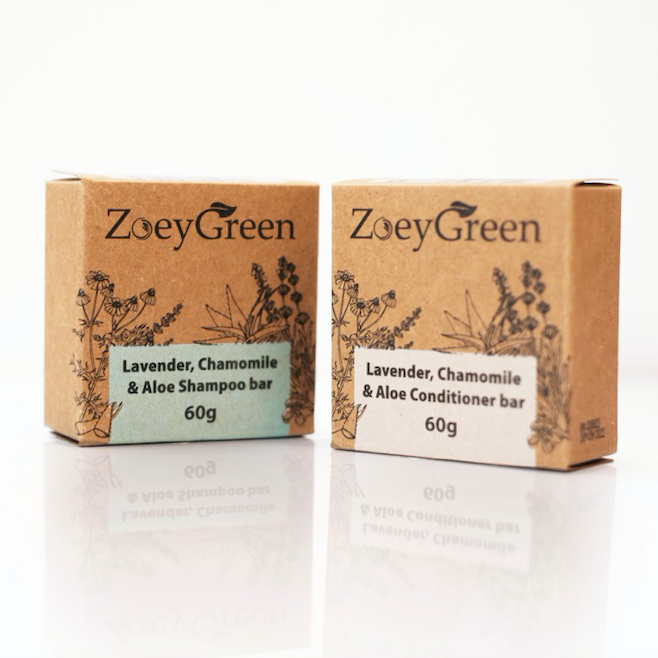 Pack of 2 Lavender, Chamomile and Aloe Shampoo & Conditioner Bars