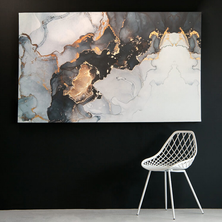 Liquid Gold Abstract Artwork