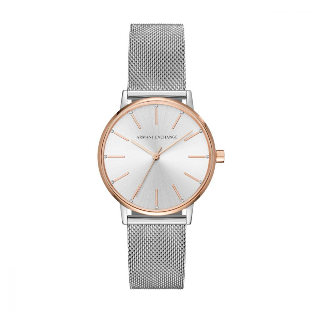 Women's Lola Silver Round Stainless Steel Mesh Watch