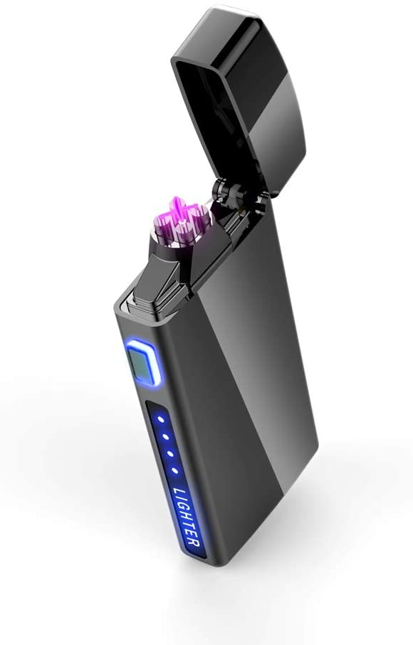 Double Arc Plasma Electric Flameless USB Windproof Lighter