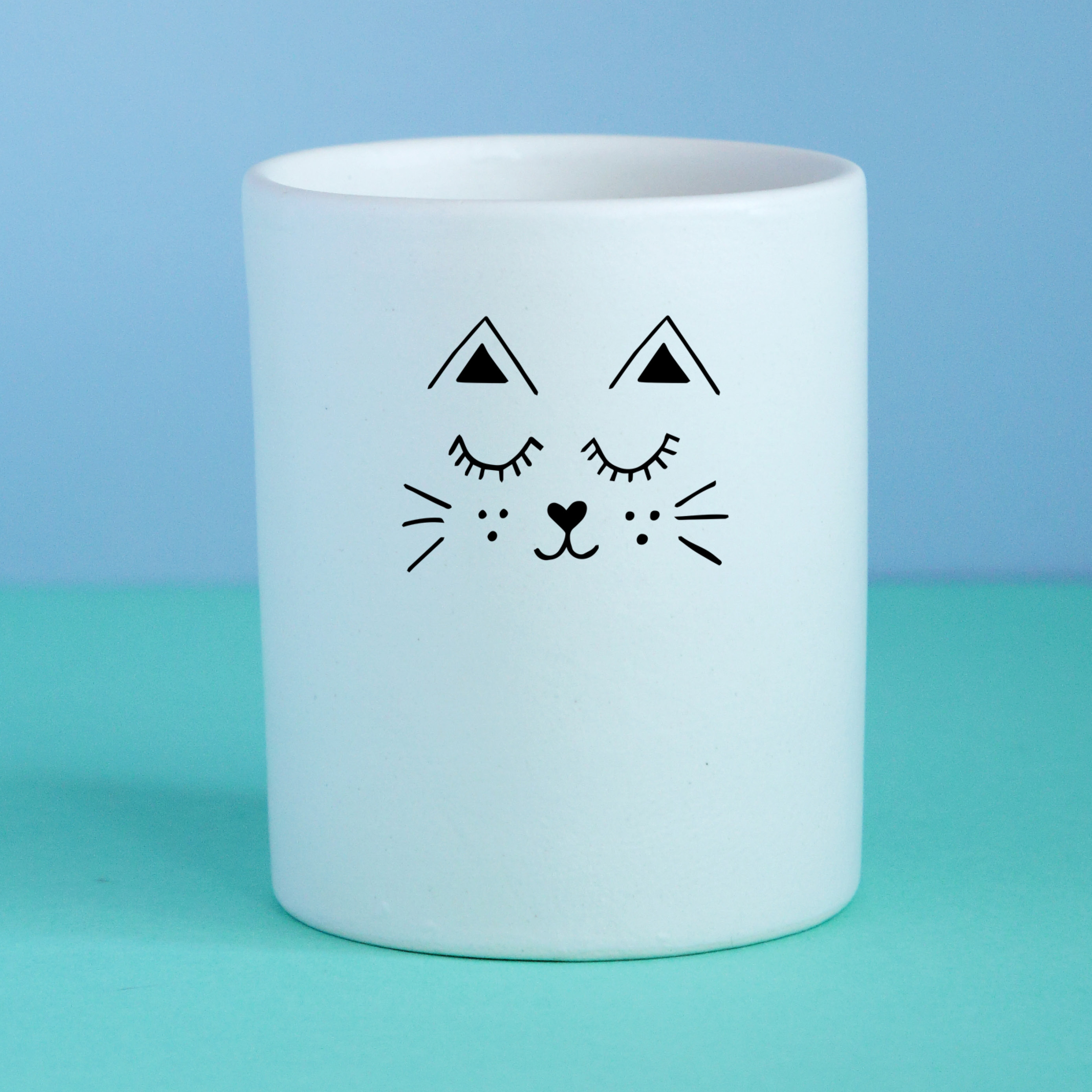 Handmade Ceramic Illustration Storage Jar