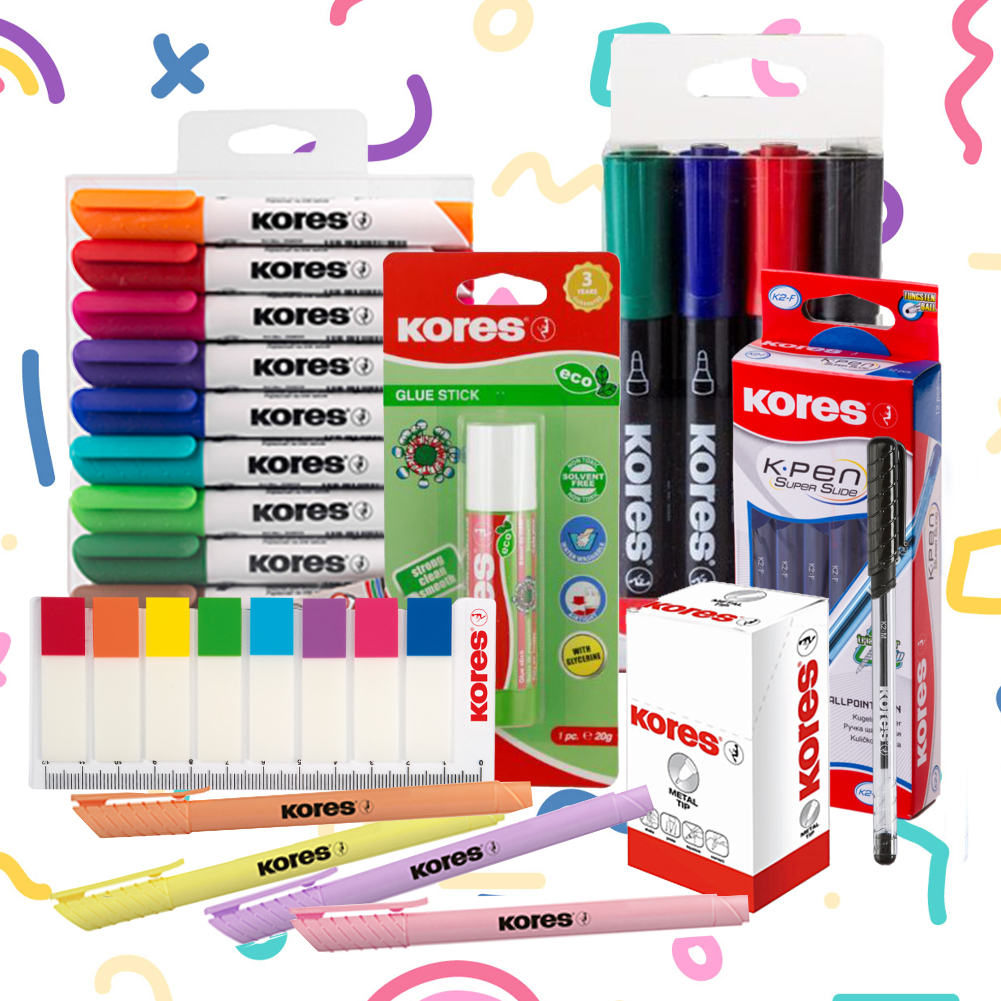 8-Piece Office Stationery Set