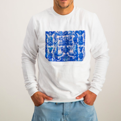 Men's Tile Print Sweater