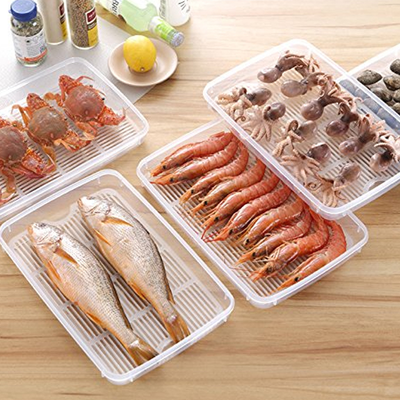 Pack of 2 Food Drainage Containers