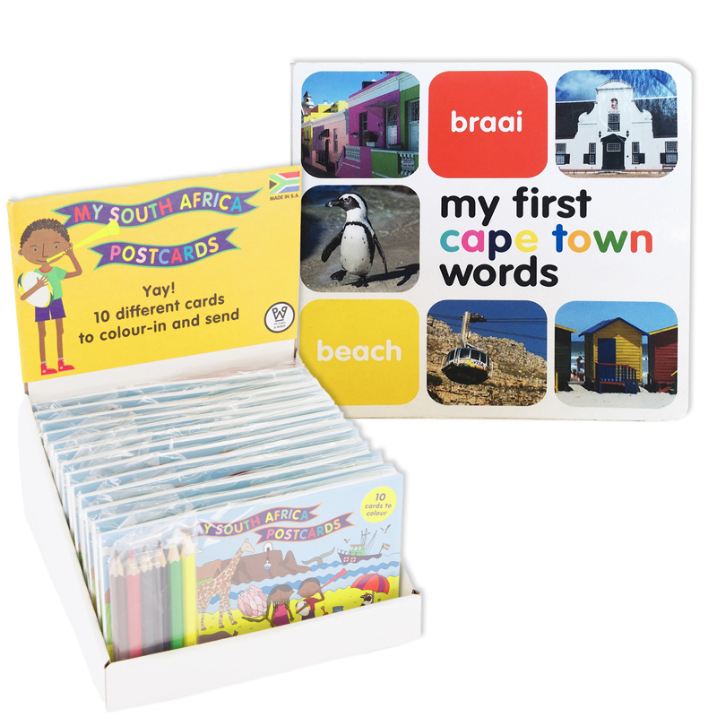 Educational South African Book and Postcard Set