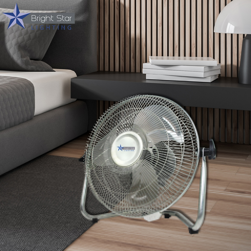 12" Chrome Floor Fan