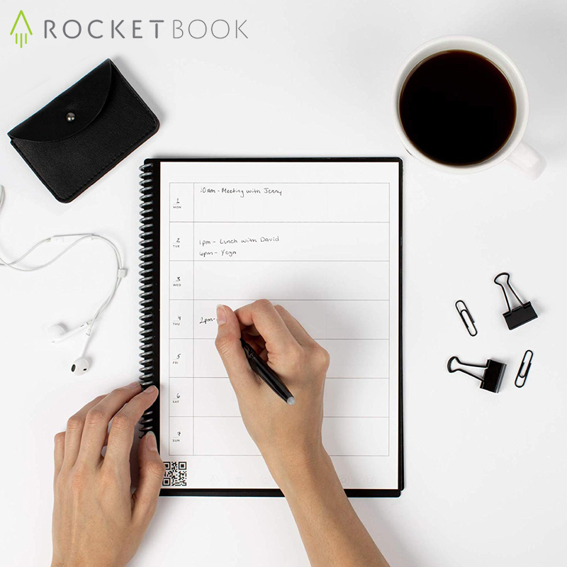 A5 or A4 Fusion 42-Page Reusable Notebook with Pilot FriXion Pen & Cloth