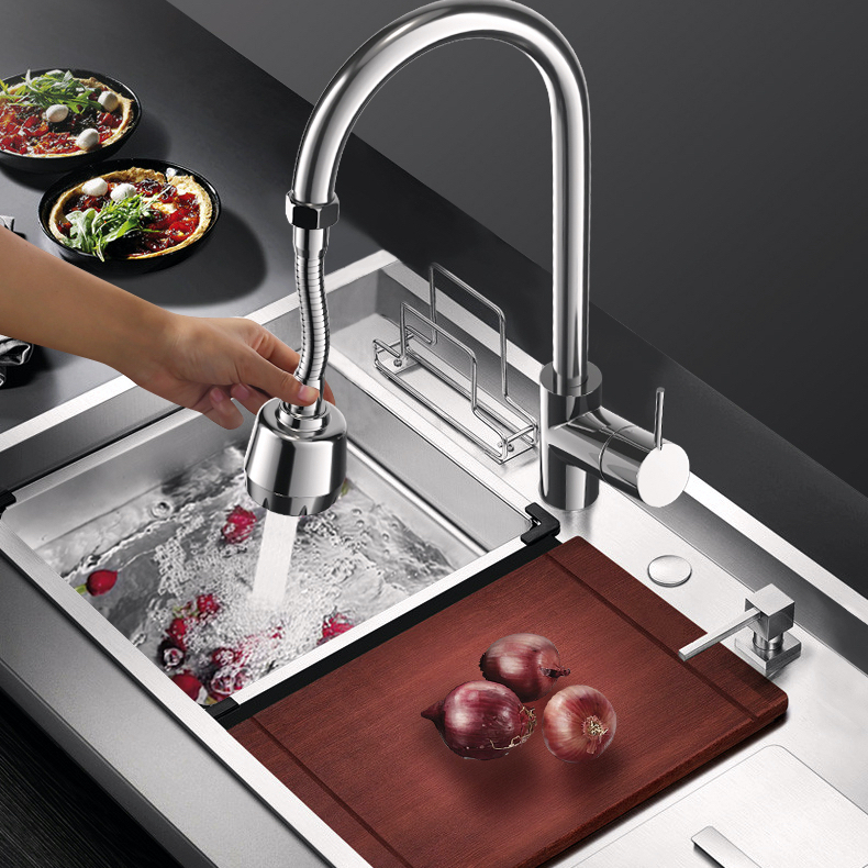 Full Rotation Flexible Faucet Sprayer