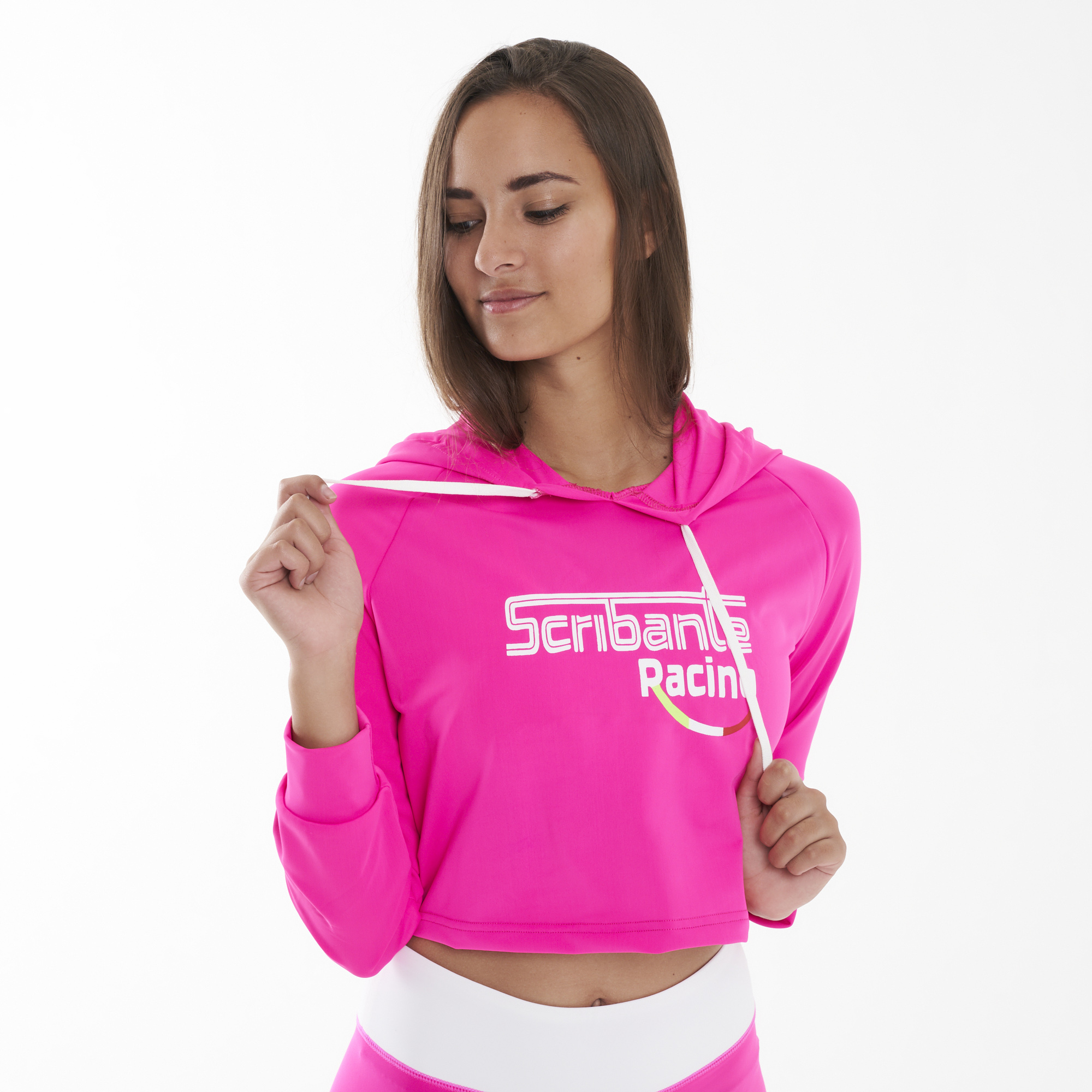 Ladies Crop Top Hoodie