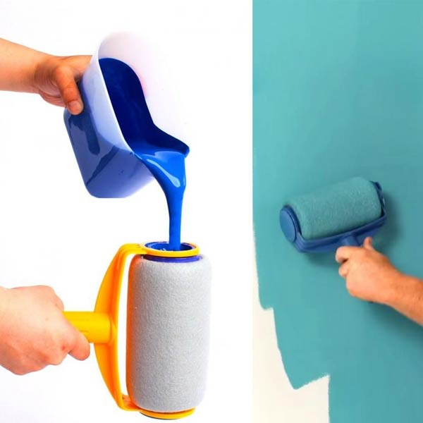 6 Piece Non-Drip Paint Roller Kit with Extendable Handle