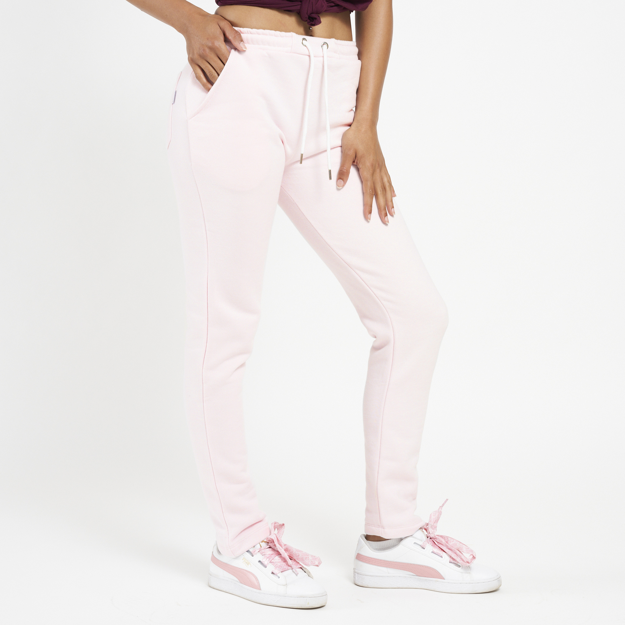 Ladies Print Pink Tracksuit Pants