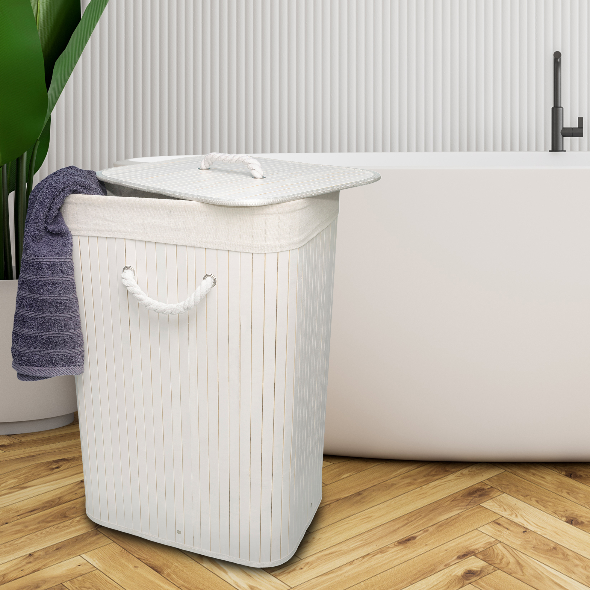 Large Bamboo Laundry Basket