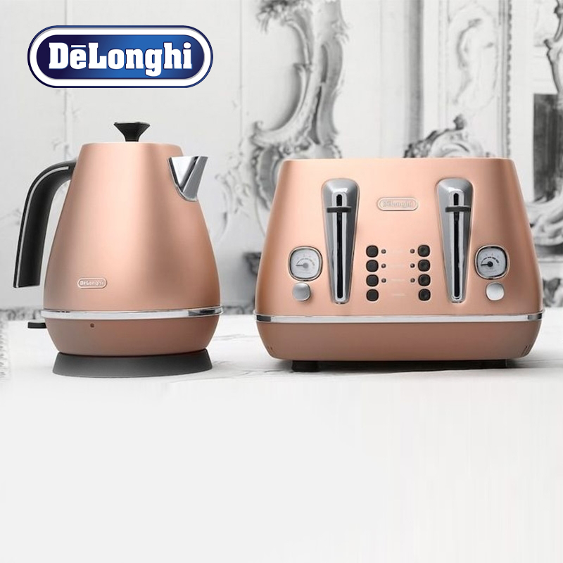 1.7L Distinta Metallic Finish Kettle & 4 Slice Toaster