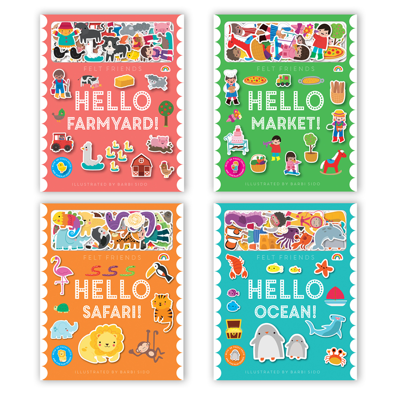 Hello Felt Friends Educational Book Bundle