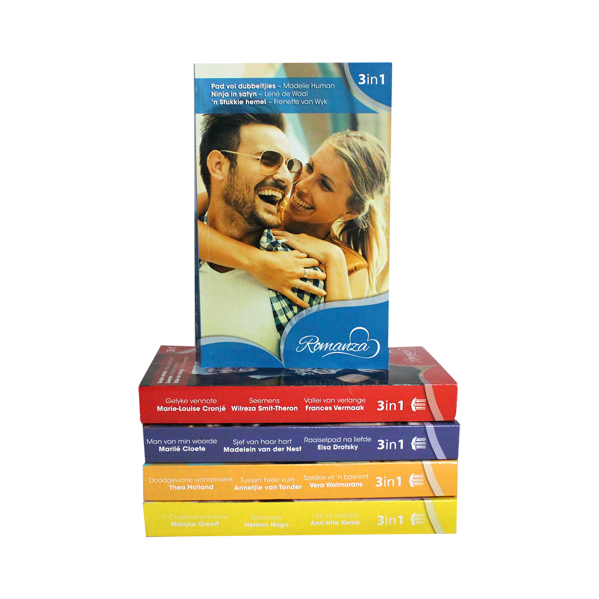 Set of 5 Afrikaans 3-in-1 Romance Novels (15 Stories)