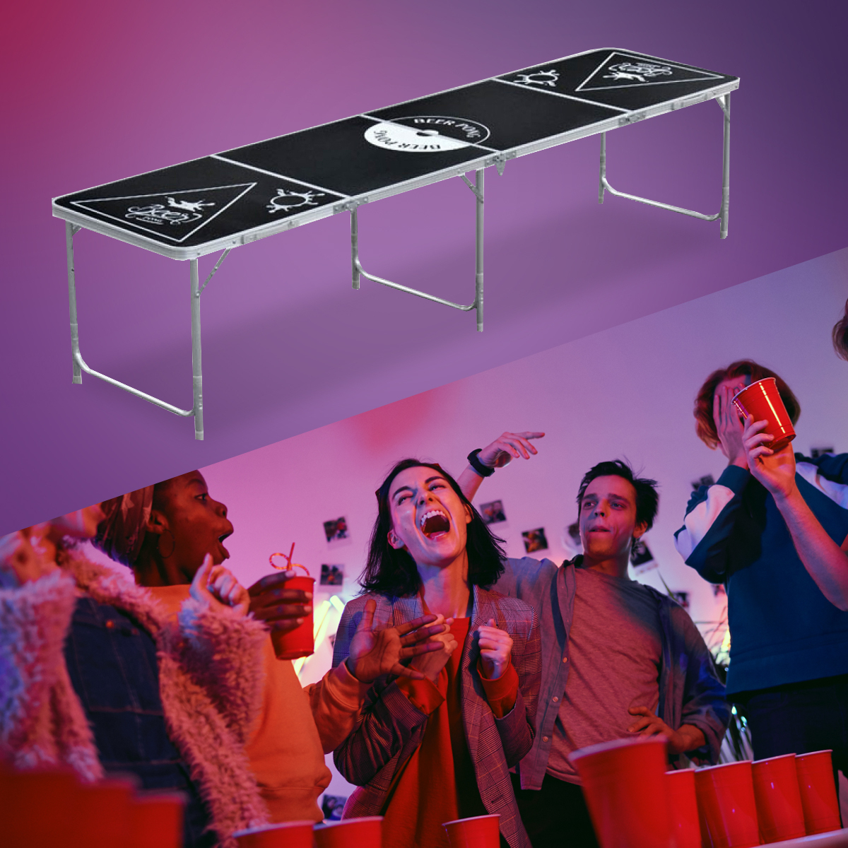 Foldable Beer Pong Table