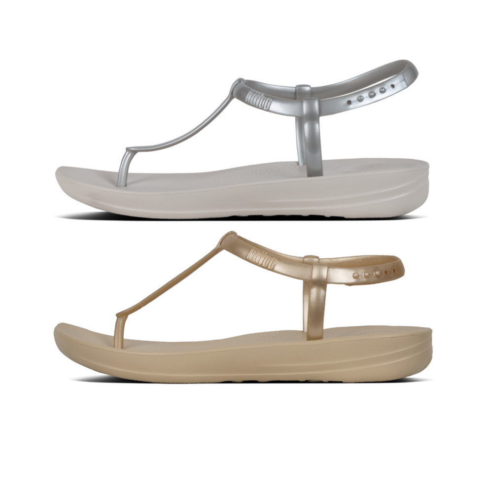 Ladies iQushion Splash Pearlised Back-Strap Ergonomic Sandals