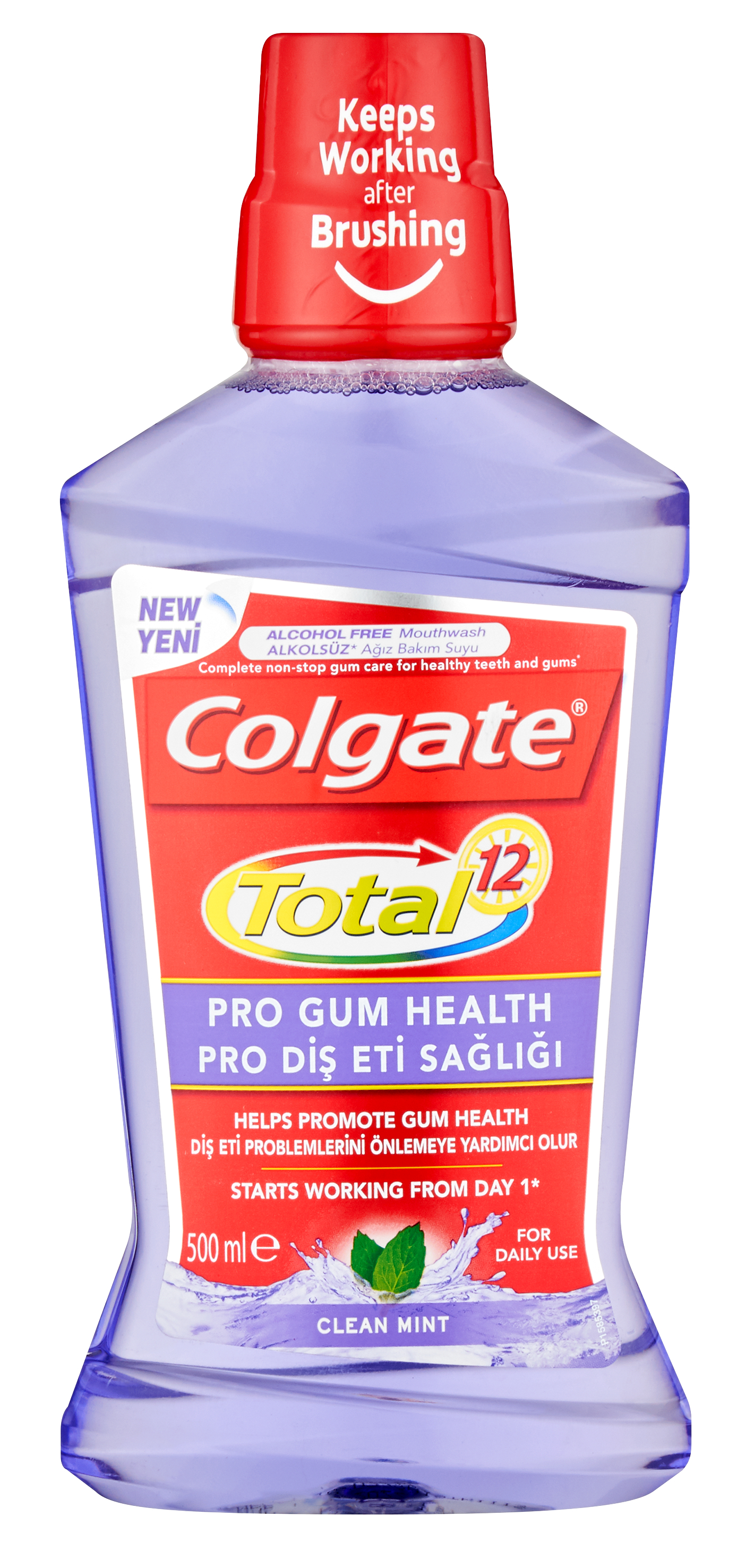 Pack of 6 500ml Total Multi-Benefit Mouthwashes Pro Gum Health