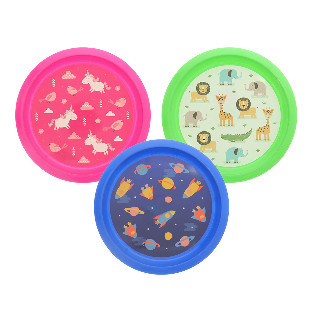 Pack of 12 Kiddies Animated Plates